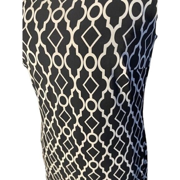 INC International Concepts Dress Black and White Size Medium w/Blue - Picture 5 of 5